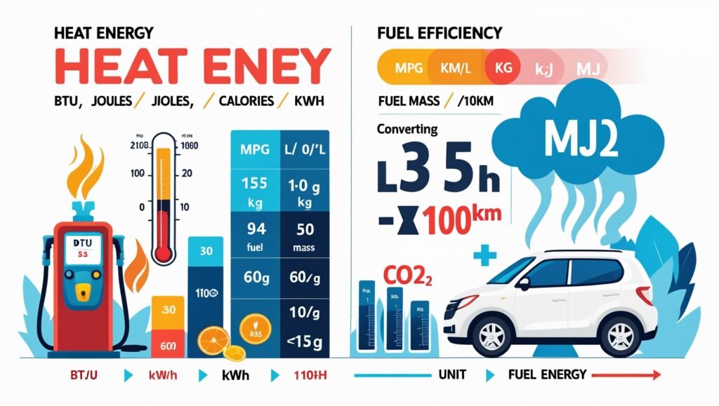 Fuel Efficiency to CO2 & Energy Converter Online