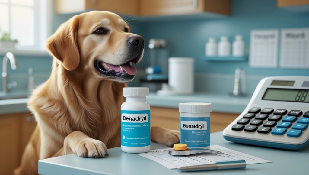 How much Benadryl can you give your dog? Our dosage calculator provides weight-based mg recommendations for allergies, anxiety & motion sickness.