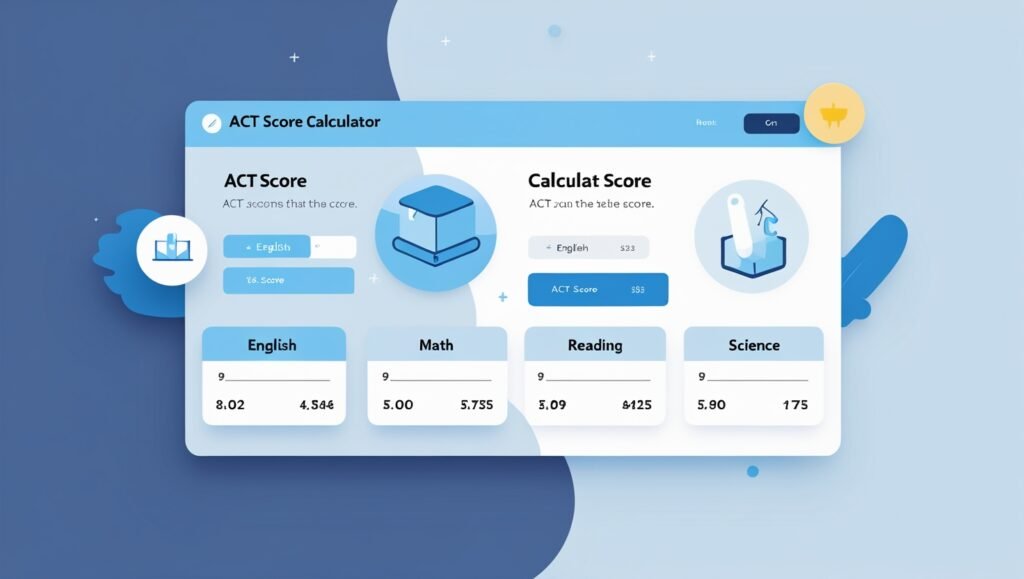 ACT score calculator displaying fast and accurate test results