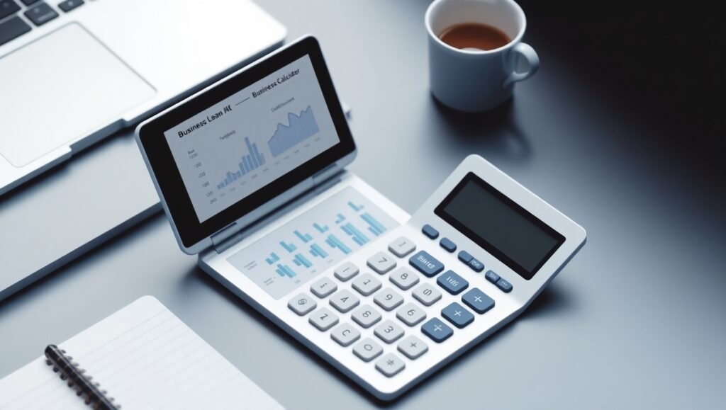 Business loan calculator with payment breakdown