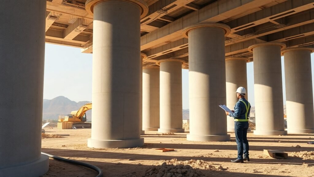 3D Cylindrical Pile Foundation Visualization Online