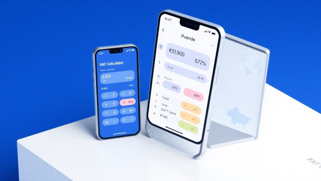 Online VAT tax rate calculator with currency converter