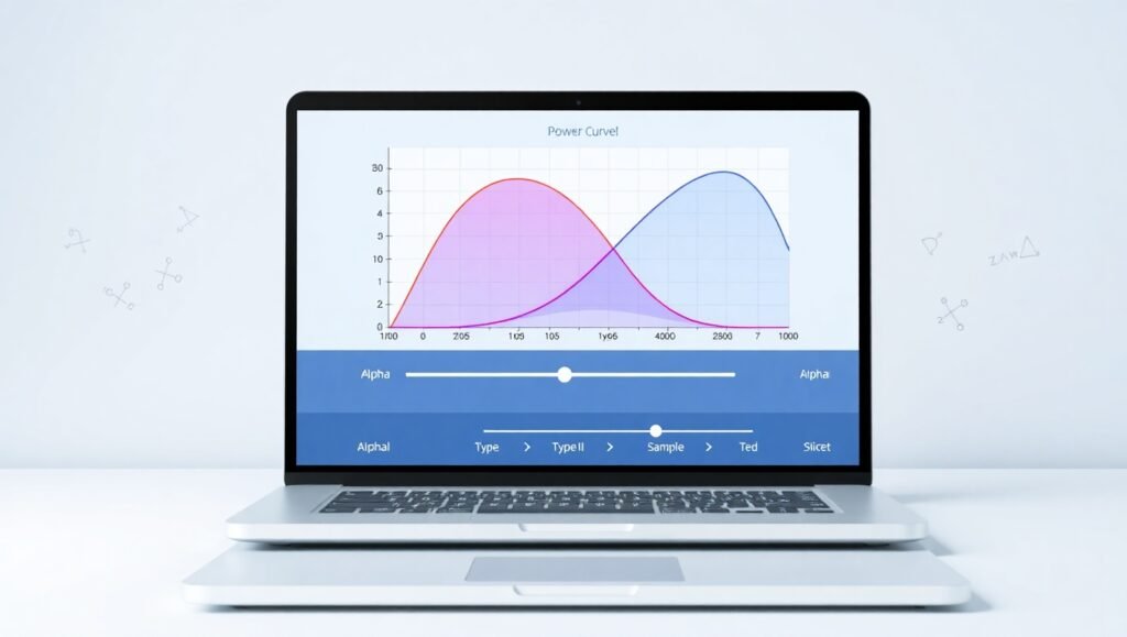 Hypothesis test visualization with error regions highlighted