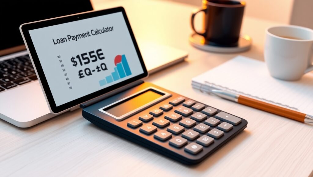 Loan payment calculator with amortization chart