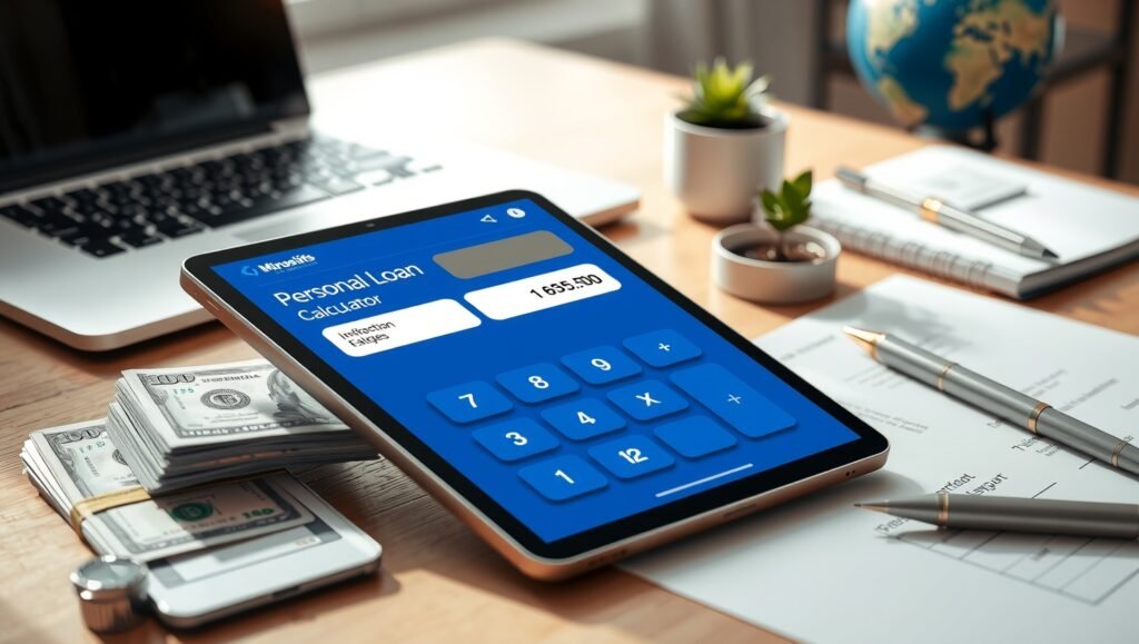 Personal loan calculator with multilingual support
